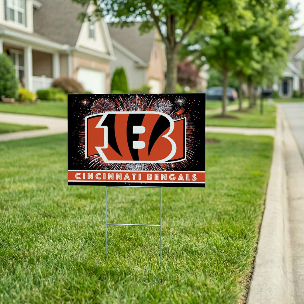 Cincinnati Bengals Yard Sign, Patriotic, NFL, Home