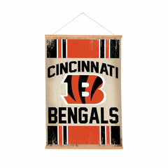 Cincinnati Bengals, Canvas Wall Tapestry, Medium, 36x24, NFL, Home