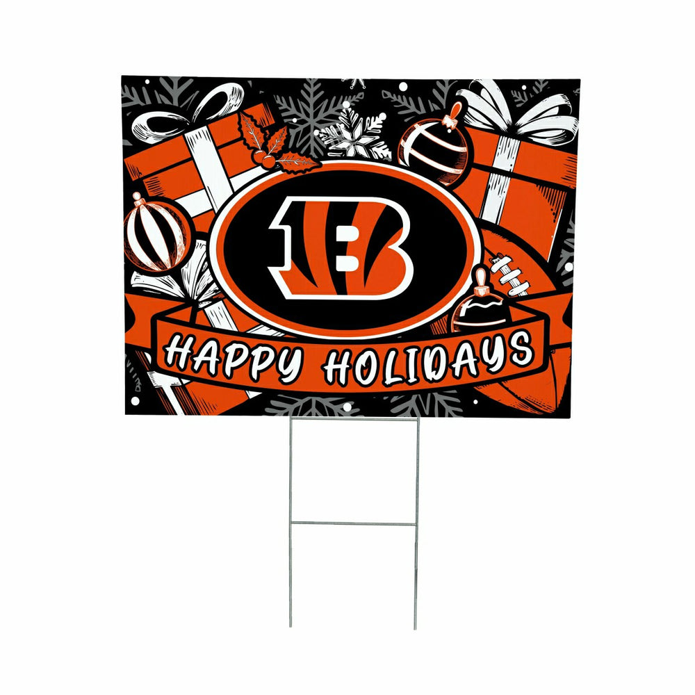 Cincinnati Bengals Yard Sign, Holiday, NFL, Home