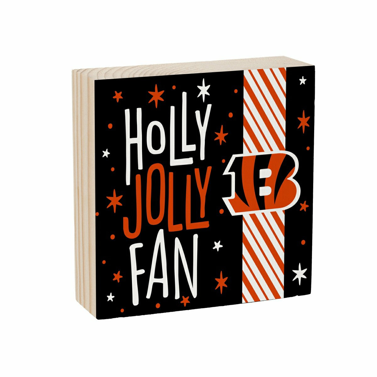 Cincinnati Bengals Block, Holiday, 6x6, NFL, Home