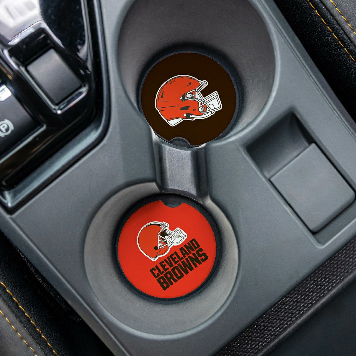Cleveland Browns Car Coaster Set, 2pc, NFL