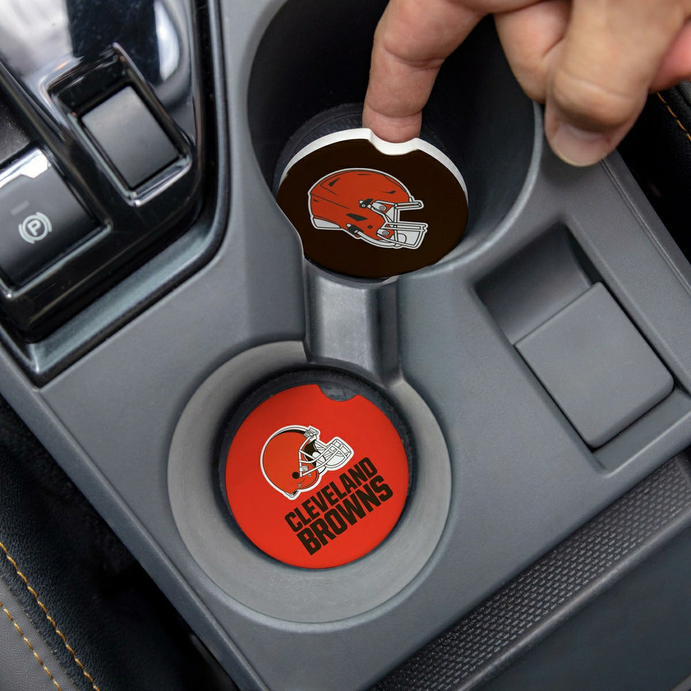 Cleveland Browns Car Coaster Set, 2pc, NFL