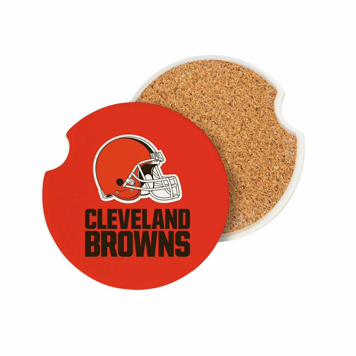 Cleveland Browns Car Coaster Set, 2pc, NFL