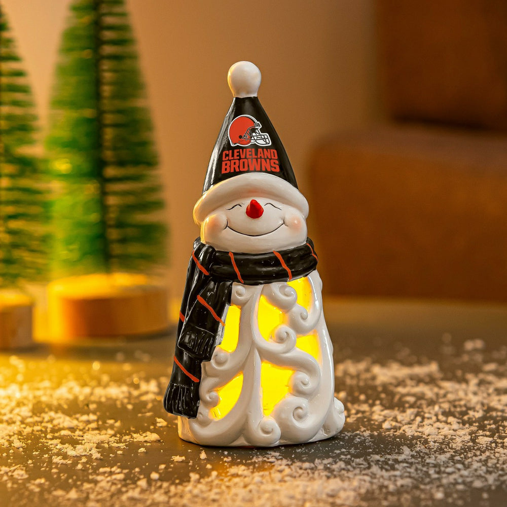 Cleveland Browns Snowman LED Statuary, 8", NFL, Home