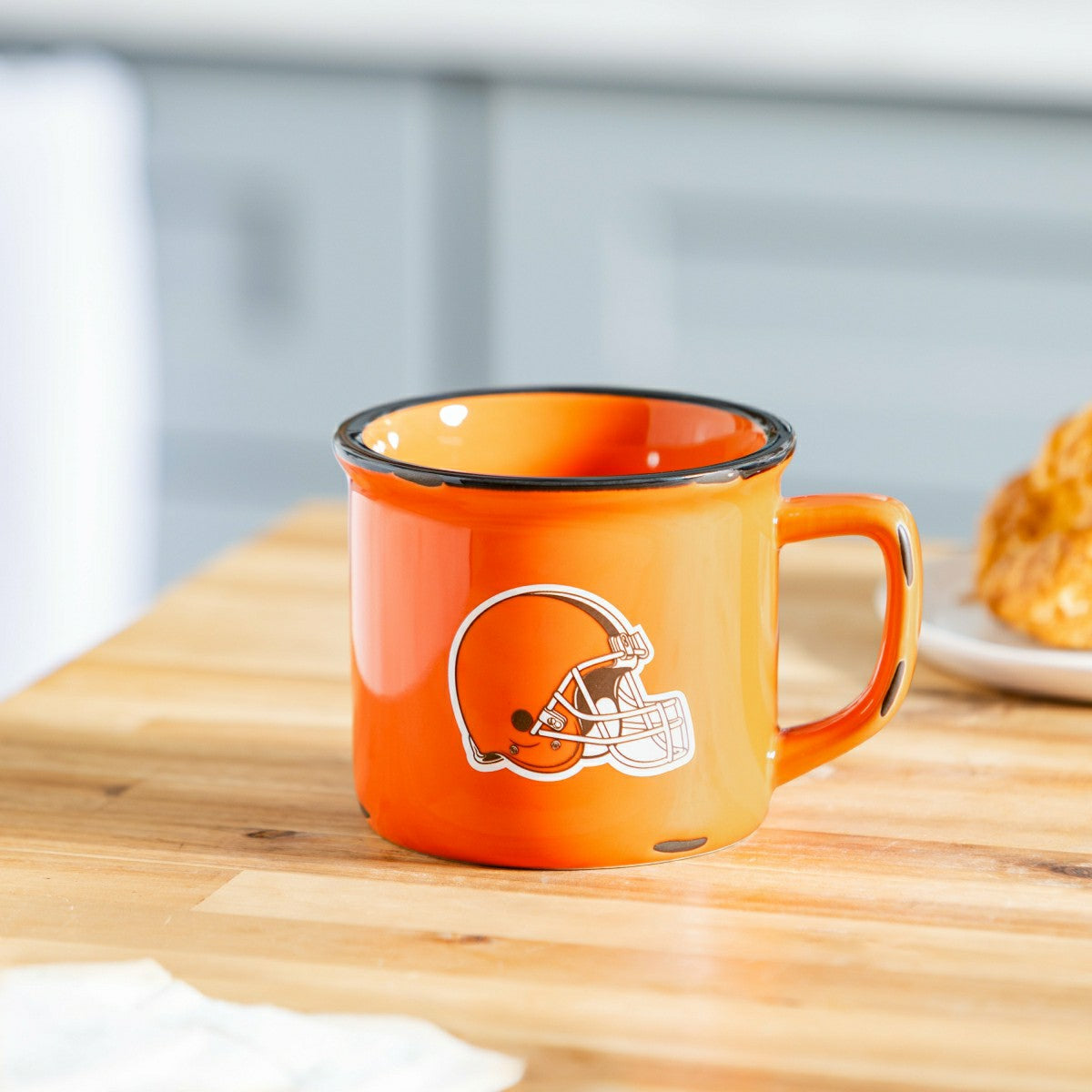 Cleveland Browns Ceramic Camp Cup with Enamel Finish, 14oz, NFL