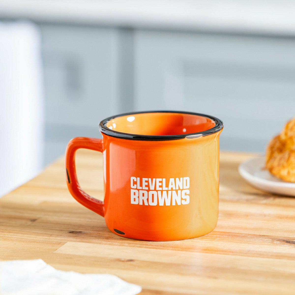 Cleveland Browns Ceramic Camp Cup with Enamel Finish, 14oz, NFL