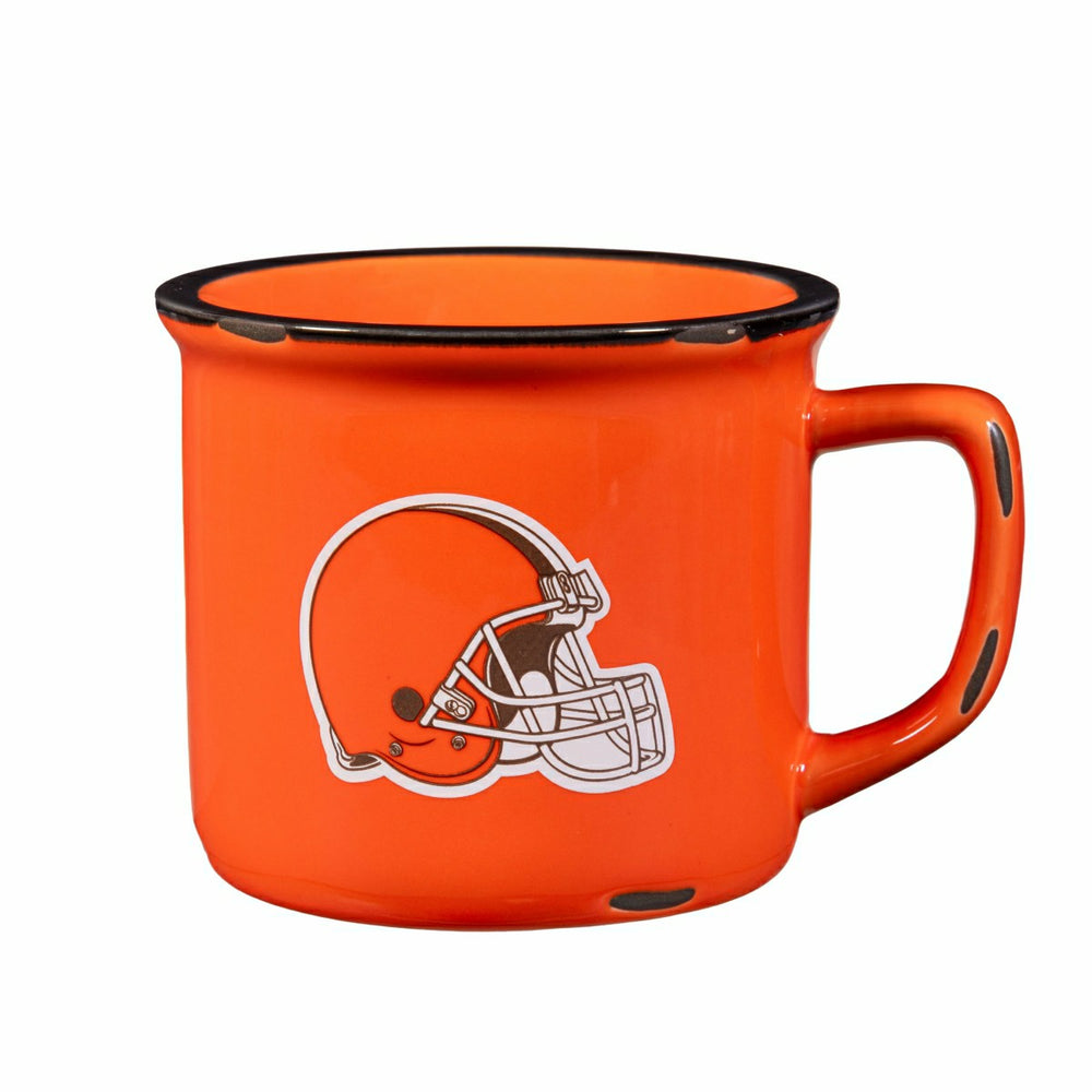 Cleveland Browns Ceramic Camp Cup with Enamel Finish, 14oz, NFL