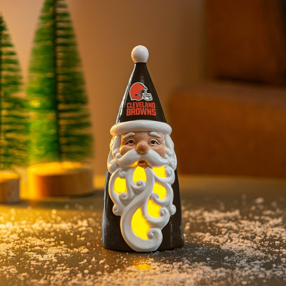 Cleveland Browns Santa LED Statuary, 8", NFL, Home