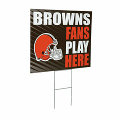 Cleveland Browns Coroplast Yard Sign "Fans Play Here", NFL, Home