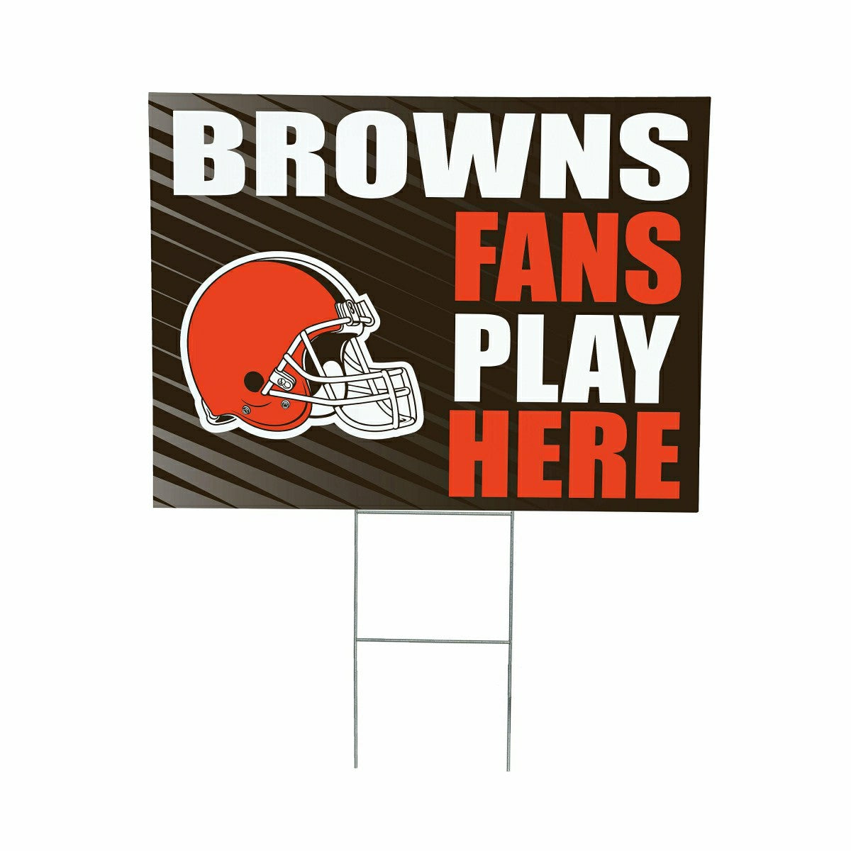 Cleveland Browns Coroplast Yard Sign "Fans Play Here", NFL, Home
