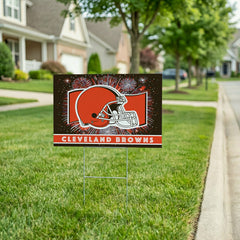 Cleveland Browns Yard Sign, Patriotic, NFL, Home