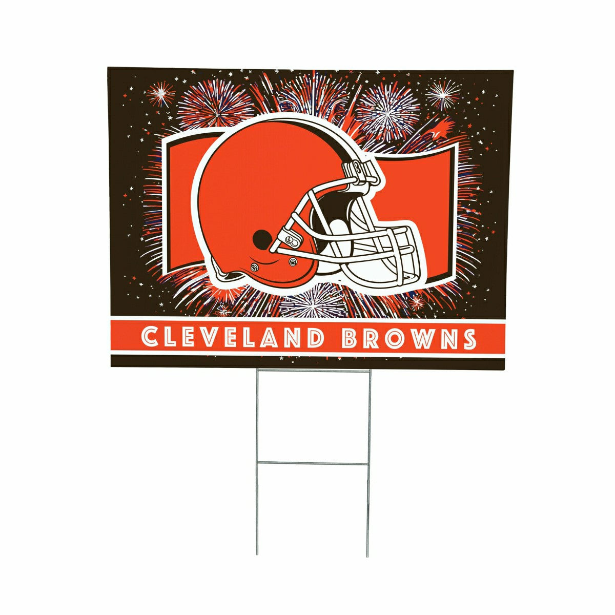 Cleveland Browns Yard Sign, Patriotic, NFL, Home