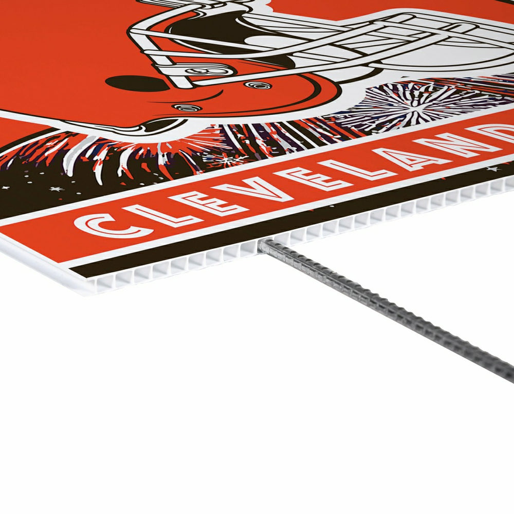 Cleveland Browns Yard Sign, Patriotic, NFL, Home