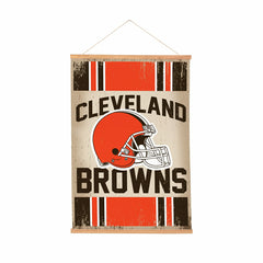 Cleveland Browns, Canvas Wall Tapestry, Medium, 36x24, NFL, Home