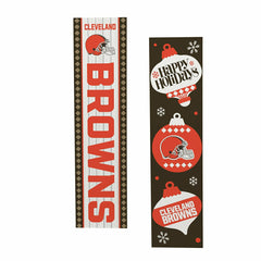 Cleveland Browns Christmas Double Sided Large Leaner, 47", NFL, Home