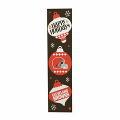 Cleveland Browns Christmas Double Sided Large Leaner, 47", NFL, Home