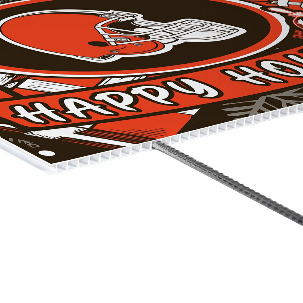 Cleveland Browns Yard Sign, Holiday, NFL, Home