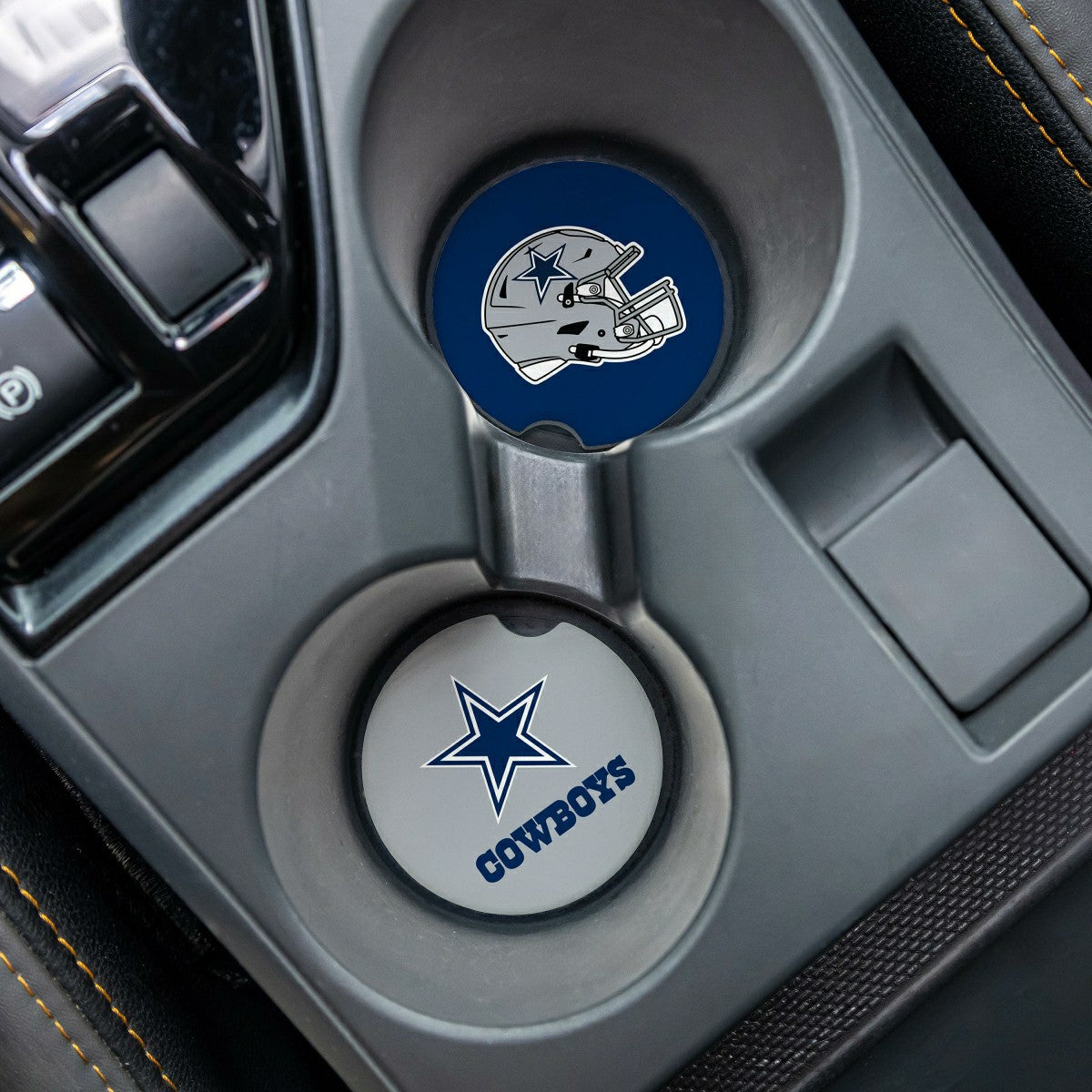 Dallas Cowboys Car Coaster Set, 2pc, NFL