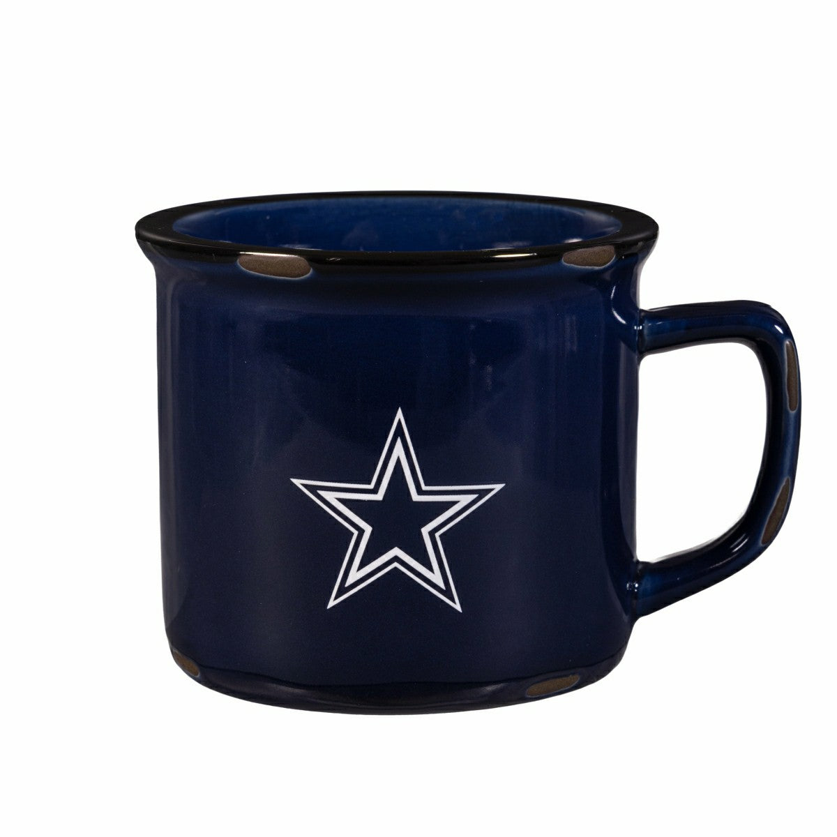 Dallas Cowboys Ceramic Camp Cup with Enamel Finish, 14oz, NFL