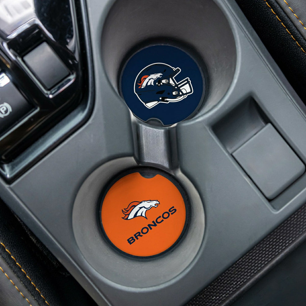Denver Broncos Car Coaster Set, 2pc, NFL