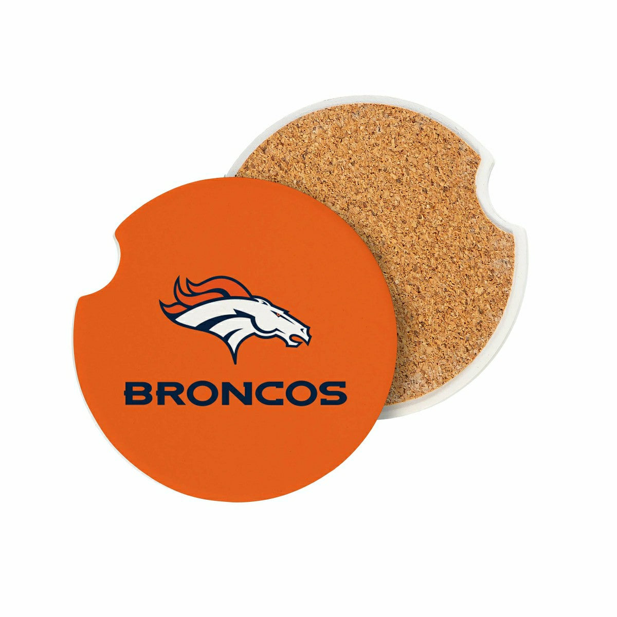 Denver Broncos Car Coaster Set, 2pc, NFL