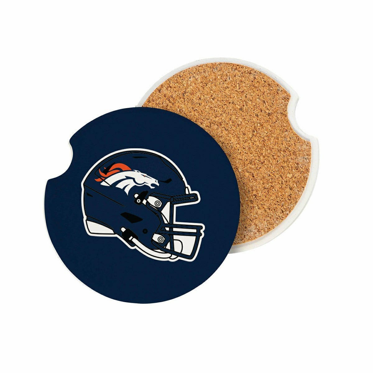 Denver Broncos Car Coaster Set, 2pc, NFL