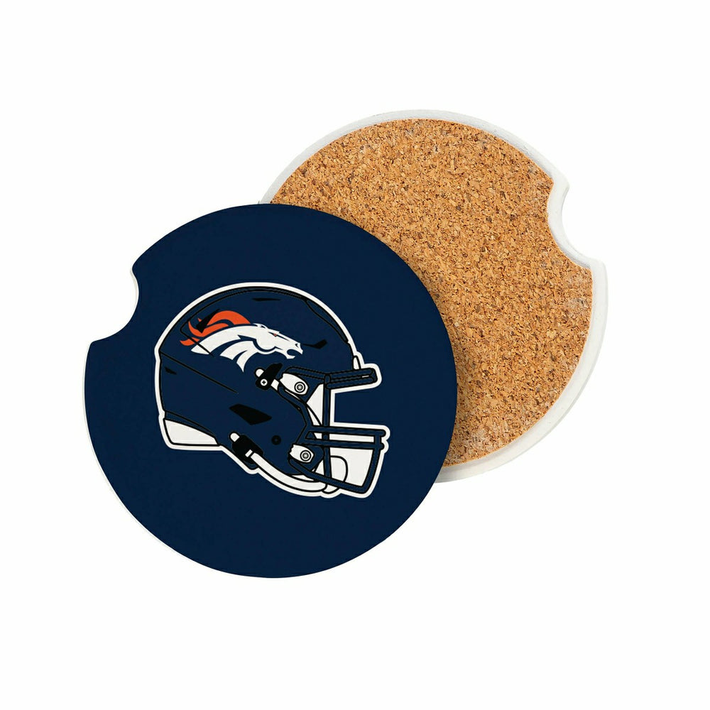 Denver Broncos Car Coaster Set, 2pc, NFL