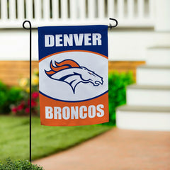 Denver Broncos Suede Garden Flag, NFL
