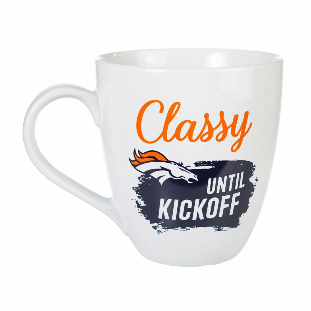 Denver Broncos, Ceramic Cup O'Java 17oz Gift Set, NFL, Home