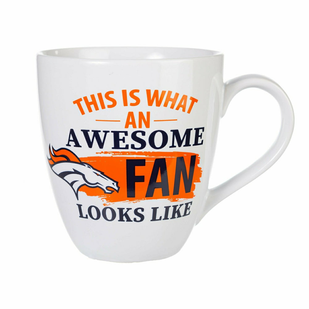Denver Broncos, Ceramic Cup O'Java 17oz Gift Set, NFL, Home