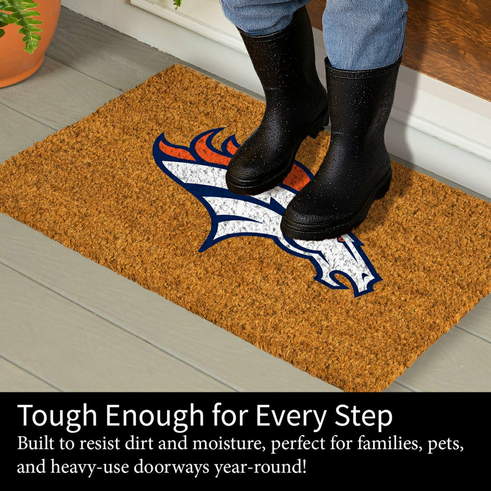 Coir Mat, 16"x28", Denver Broncos, NFL