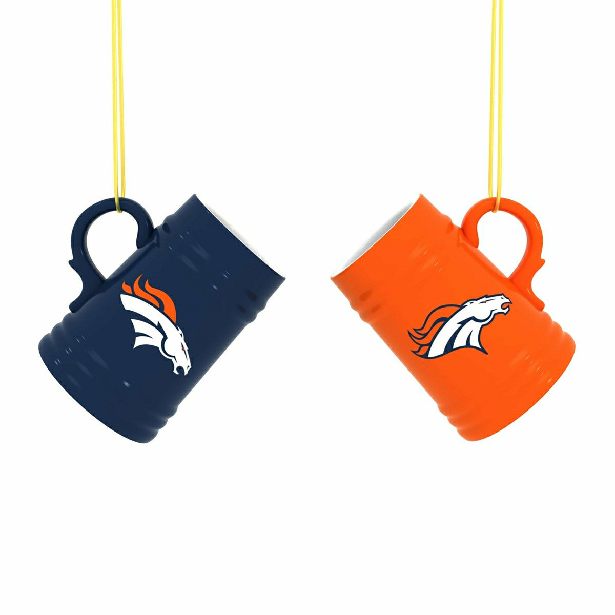 Denver Broncos Ceramic Mini Stein, 3oz, set of 2, NFL, Home