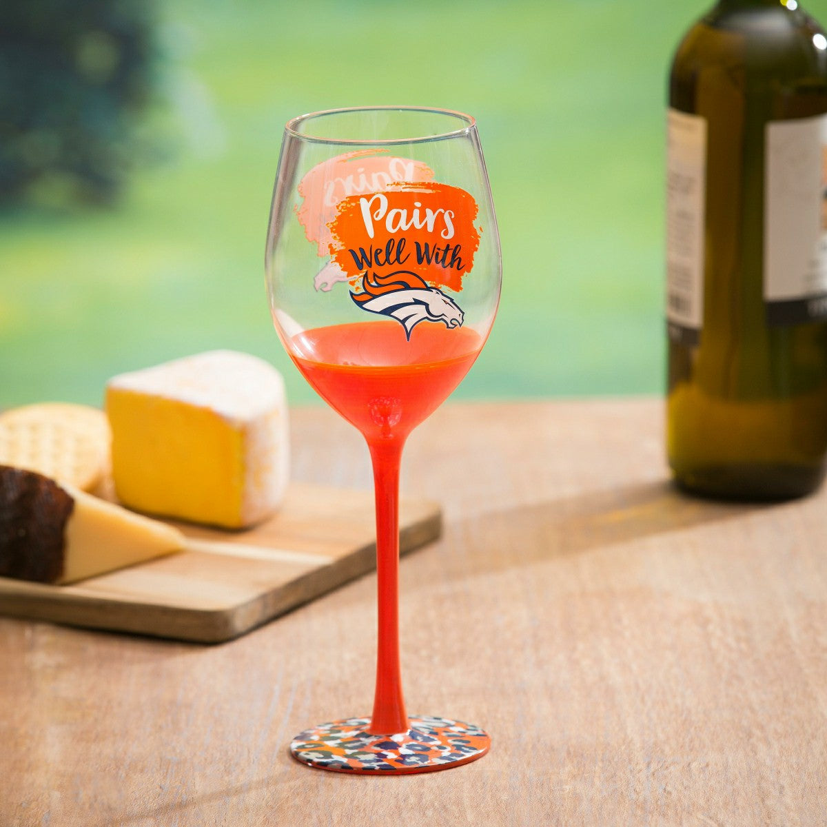 Denver Broncos, 17oz Boxed Stemware, NFL, Home
