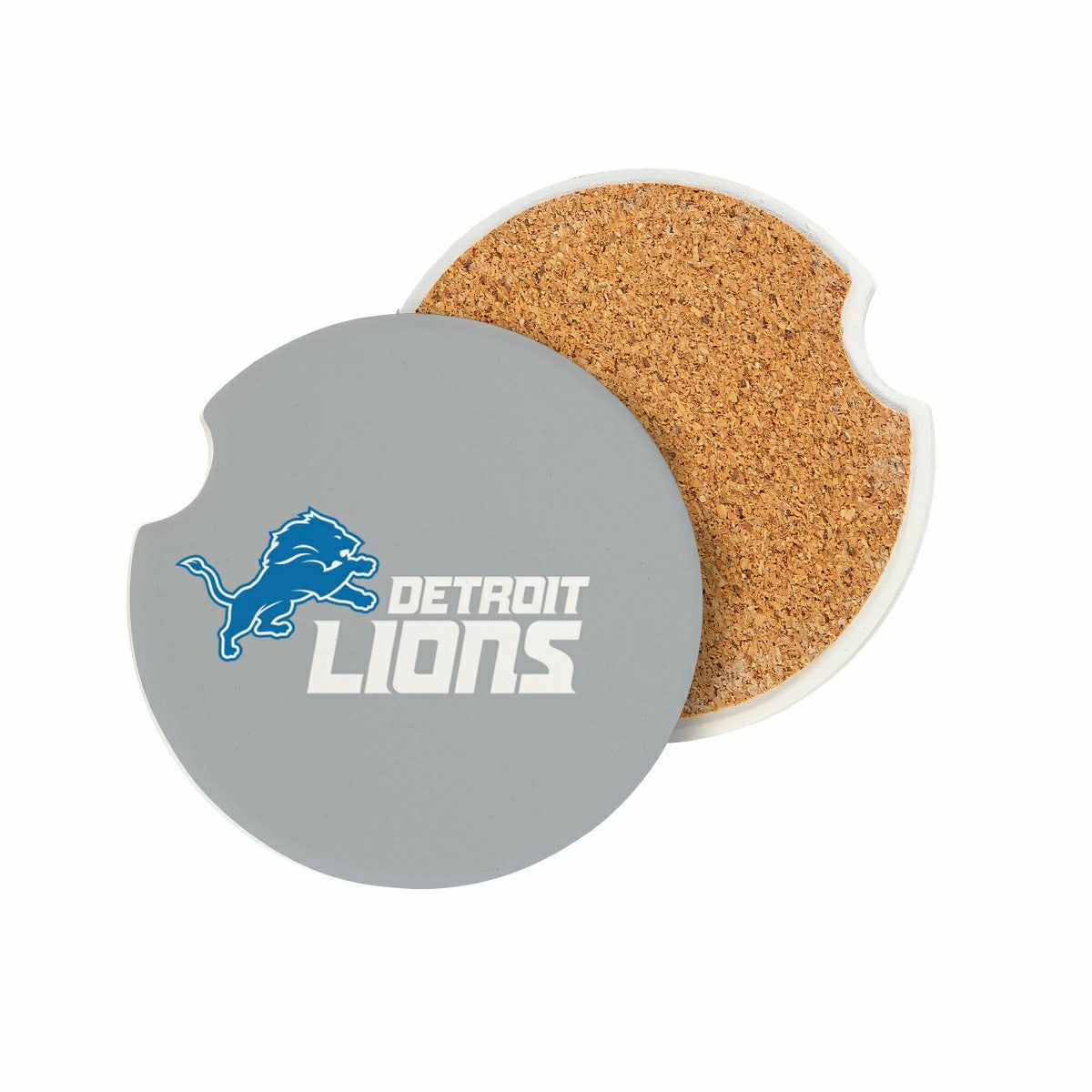Detroit Lions Car Coaster Set, 2pc, NFL