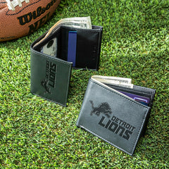 Detroit Lions, Bi-Fold and Tri-Fold Wallet Gift Set, Black, NFL, Home