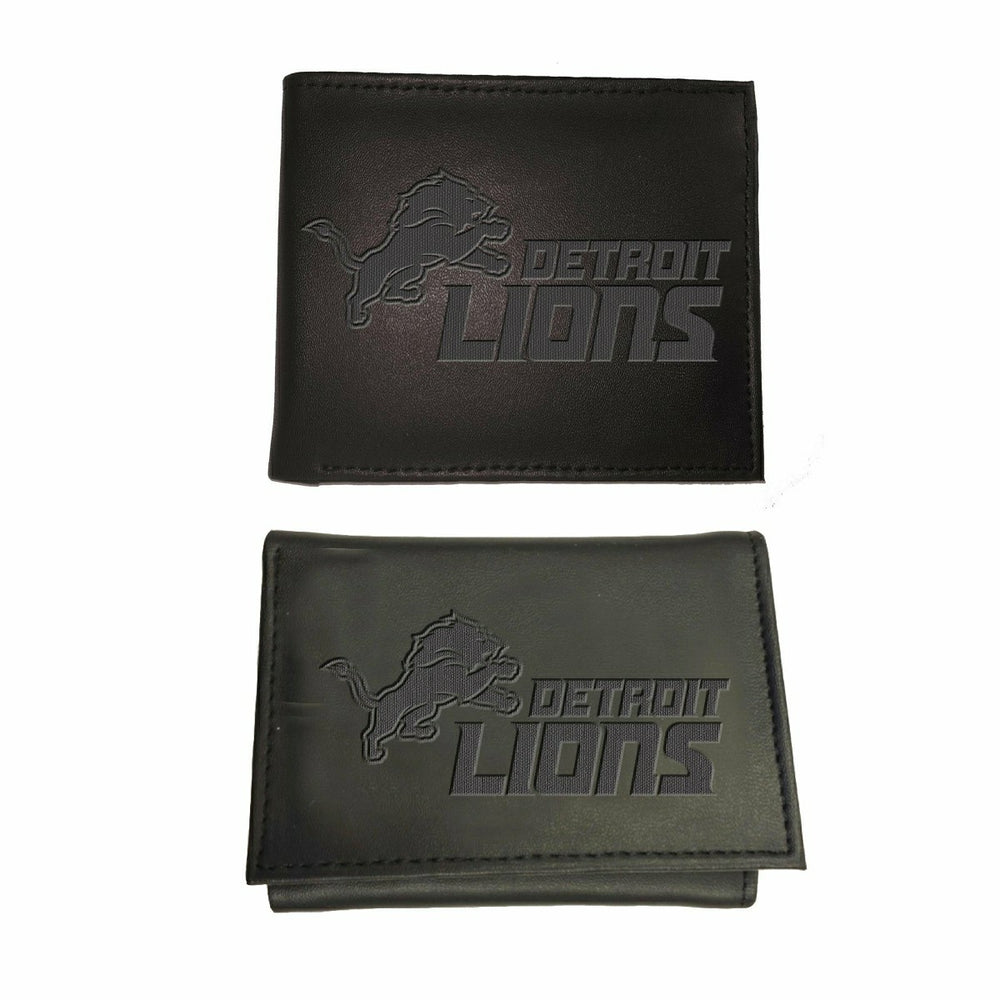 Detroit Lions, Bi-Fold and Tri-Fold Wallet Gift Set, Black, NFL, Home