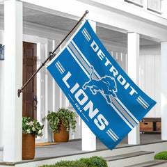Detroit Lions Single Sided Flag w/ 2 Grommets, 3'x5', NFL, Home