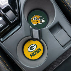 Green Bay Packers Car Coaster Set, 2pc, NFL