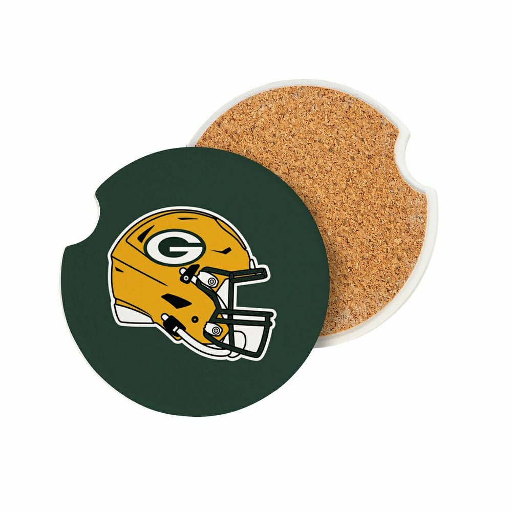Green Bay Packers Car Coaster Set, 2pc, NFL