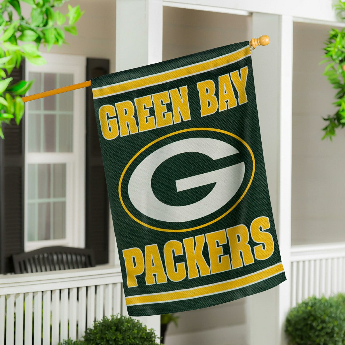 Embossed Suede Flag, House Size, Green Bay Packers, NFL, Home