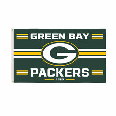 Green Bay Packers Single Sided Estate Flag with 2 Grommets, 3'x5', NFL, Home