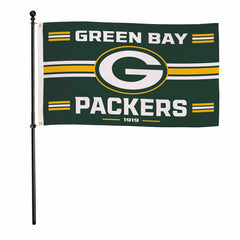 Green Bay Packers Single Sided Estate Flag with 2 Grommets, 3'x5', NFL, Home