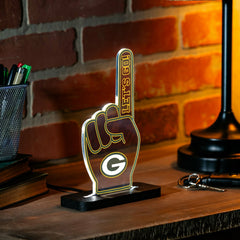 Green Bay Packers NFL Football Foam Finger Desklite LED Decor, NFL, Home