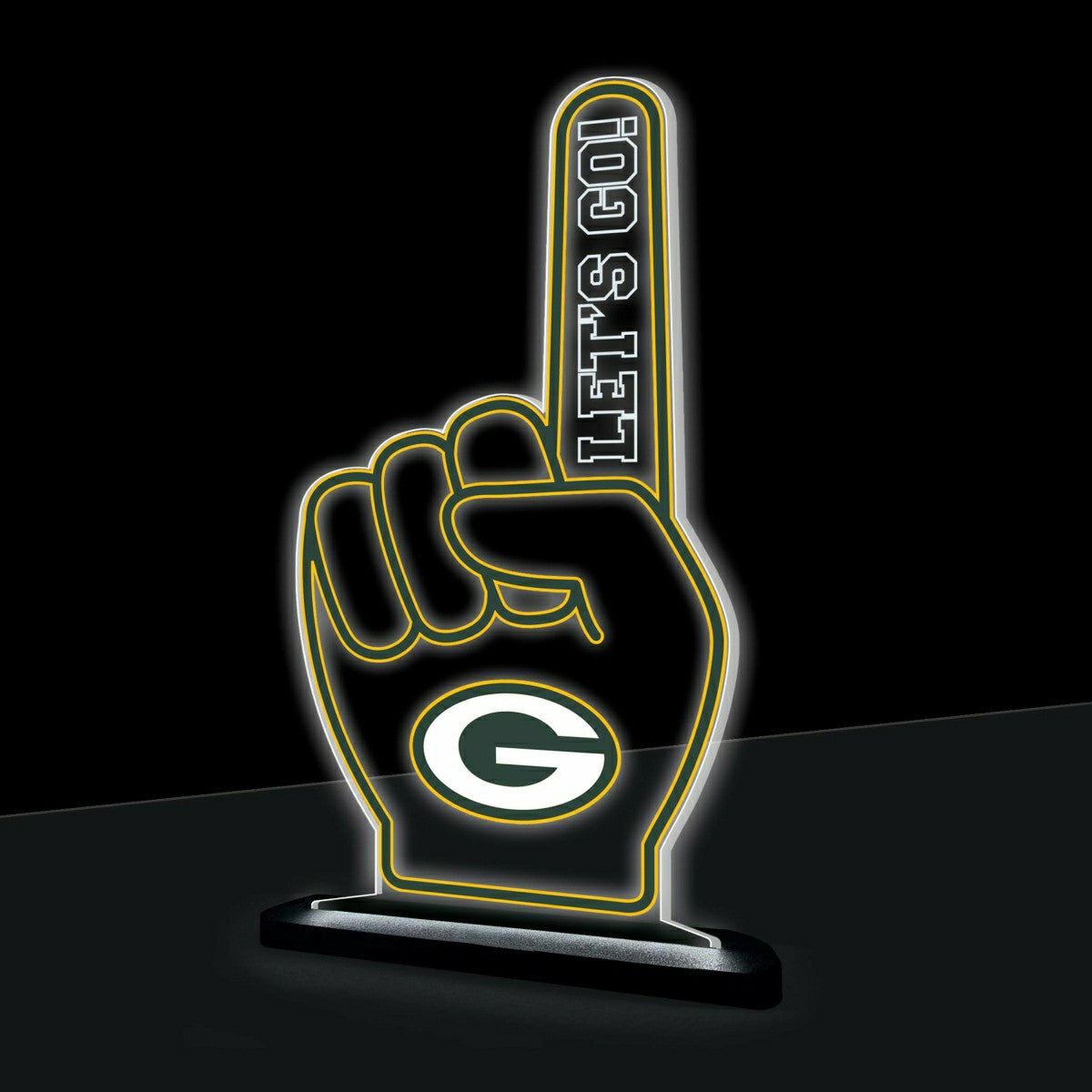 Green Bay Packers NFL Football Foam Finger Desklite LED Decor, NFL, Home