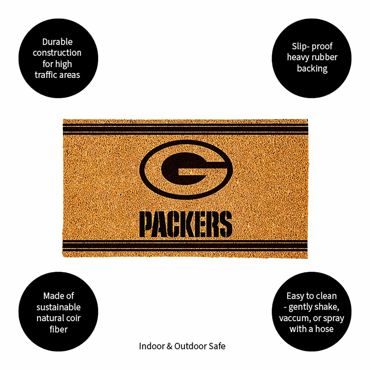 Green Bay Packers, Coir Mat 1C, NFL