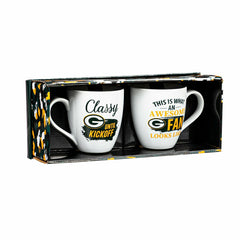 Green Bay Packers, Ceramic Cup O'Java 17oz Gift Set, NFL, Home