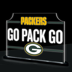Green Bay Packers NFL Football Rectangle Desklite LED Decor, NFL, Home