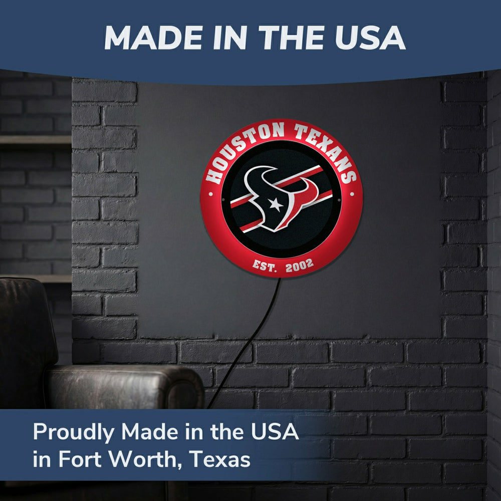 Houston Texans, Metal Lite, Round, NFL