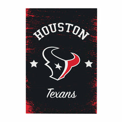 Houston Texans Wood Wall Sign, 16x24, NFL, Home