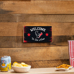 Houston Texans Wood Wall Sign, 6x11, NFL, Home